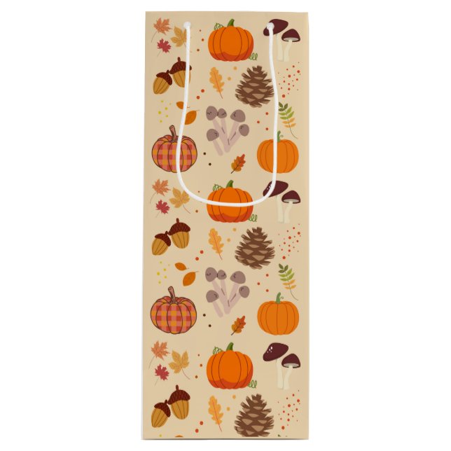 Fall Nature Geschenktüte Für Weinflaschen (Vorderseite)