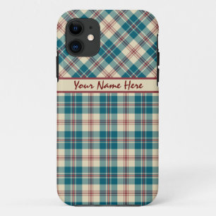 Fall Navy Blue, Deep Red, Beige Kariertes iPhone 5 Case-Mate iPhone Hülle