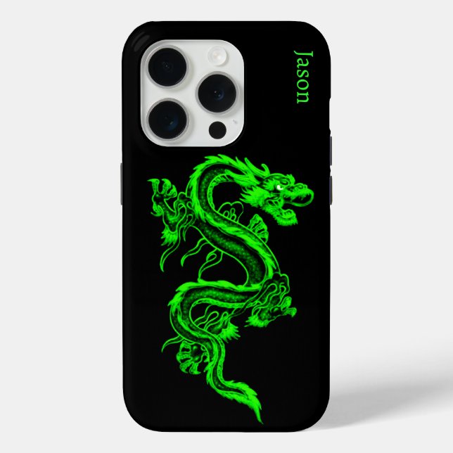Fall Neon Green Dragon Custom iPhone 5 Case-Mate iPhone Hülle (Rückseite)