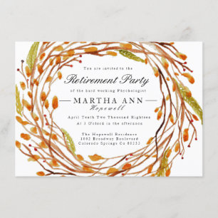 Fall Nest   Aufforderung zur Abgabe von Aquarellfa Einladung