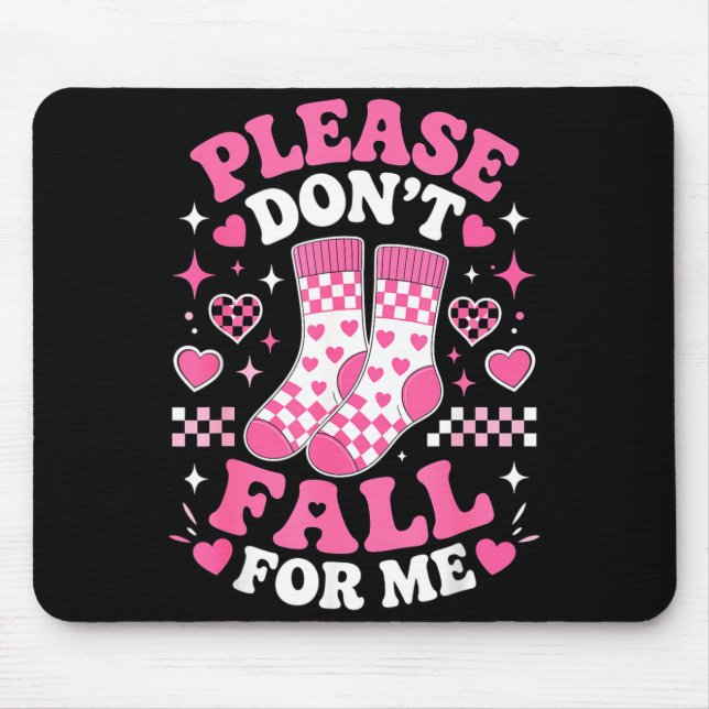 Fall nicht auf lustige Socken Witze sarkastischer  Mousepad (Vorne)