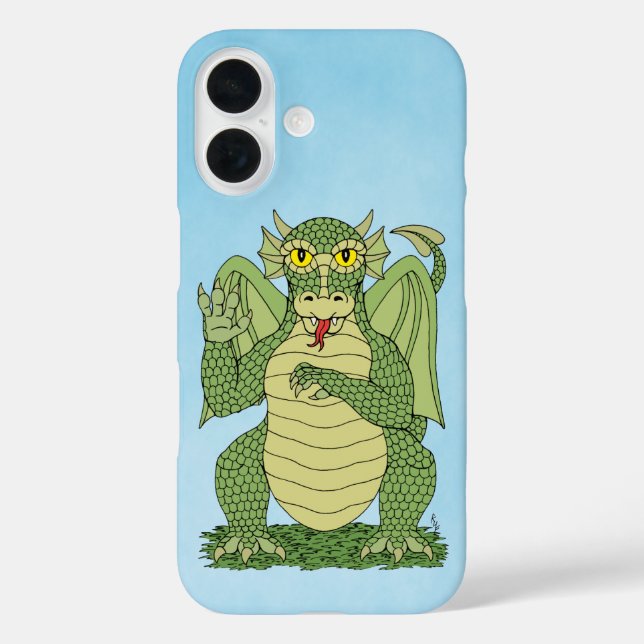 Fall niedlich Green Dragon Case-Mate iPhone Hülle (Rückseite)