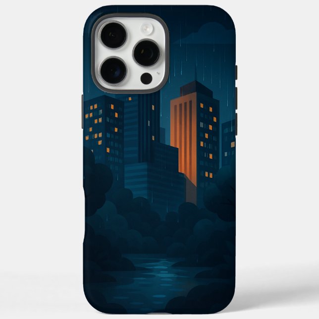 Fall Night City Skyline Case-Mate iPhone Case-Mate iPhone Hülle (Rückseite)