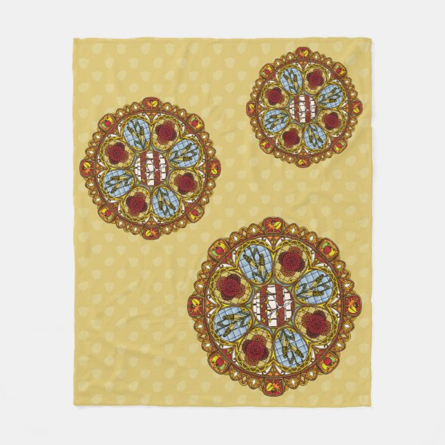Fall Nouveau Fleece Blanket (Vorderseite)