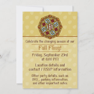 Fall Nouveau Party Einladung