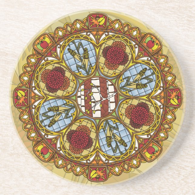 Fall Nouveau Sandstone Untersetzer (Vorne)