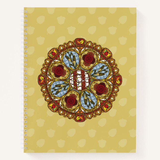 Fall Nouveau Spiral Notebook Notizbuch (Vorderseite)