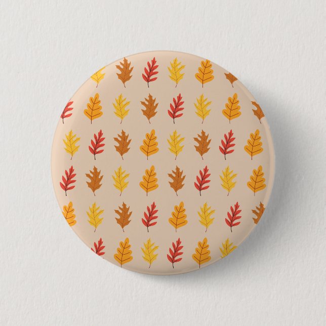 Fall Oak-Blätter Button (Vorderseite)