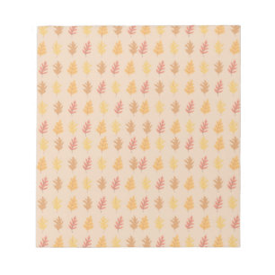Fall Oak-Blätter Notizblock