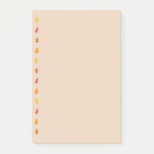 Fall Oak-Blätter Post-it Klebezettel