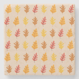 Fall Oak-Blätter Steinuntersetzer