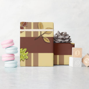 Fall oder Erntedank Geschenkpapier