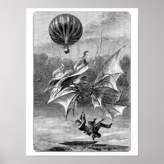 Fall of the Flying Man Poster (Vorne)