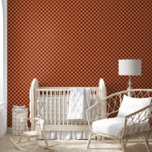 Fall Orange Kariert Buffalo Gingham Grid Muster Tapete