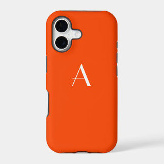 Fall Orange Red Monogram iPhone 5