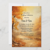 Fall Orange Tree Rustic Wedding Celebration