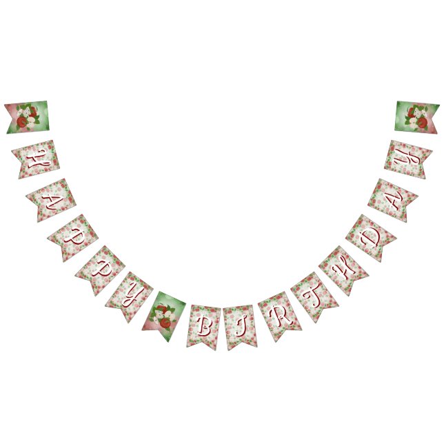 Fall Orchard Apple Harvest Birthday Bunting Banner (Alle)