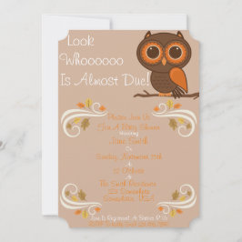 Fall Owl Baby Dusche Einladung