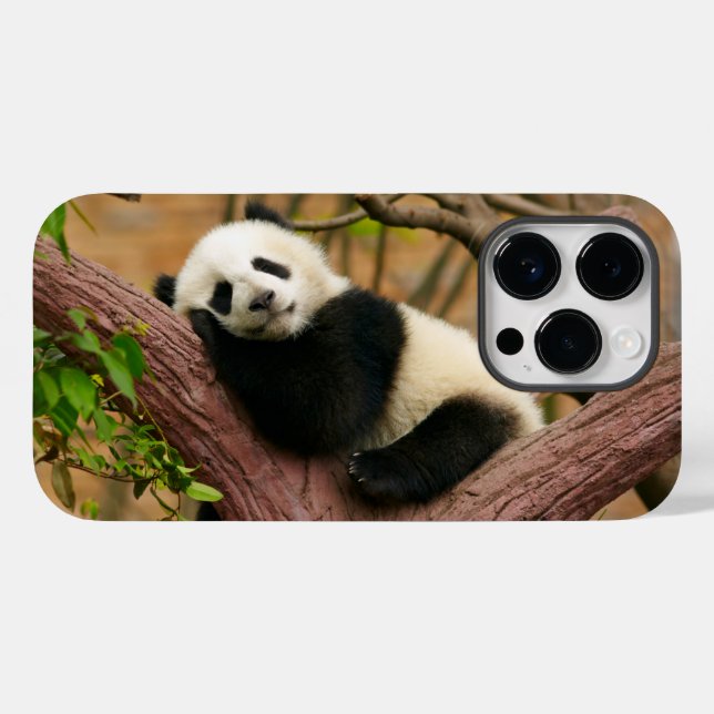 Fall Panda Bear Case-Mate iPhone Hülle (Rückseite (Horizontal))