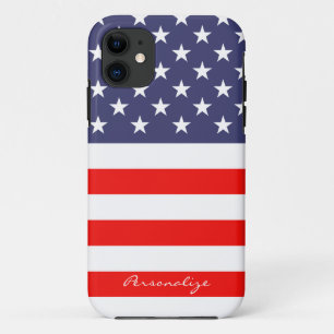 Fall Patriotic American Flag Iphone 11 Personalize Case-Mate iPhone Hülle