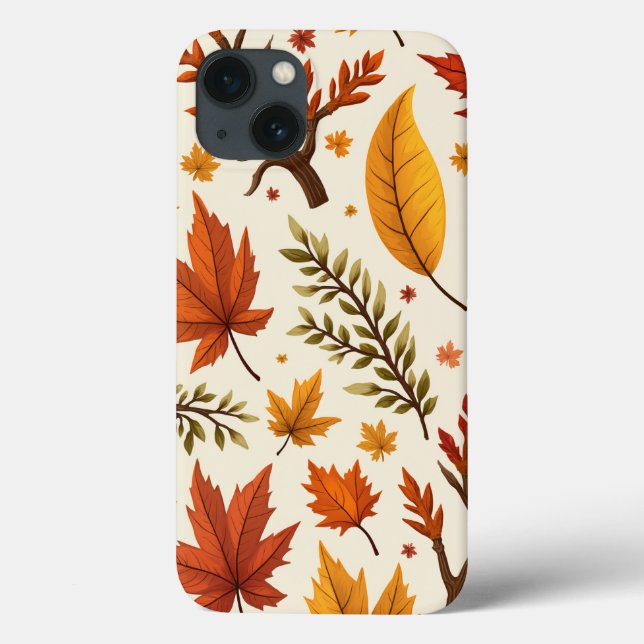 Fall Pattern iPhone Case (Rückseite)