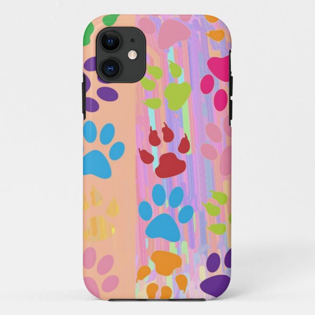 Fall Paw Prints iPhone 5 Case-Mate iPhone Hülle (Rückseite)