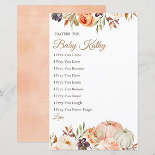 Fall Peach Pumpkin Liebe Gebete für Baby