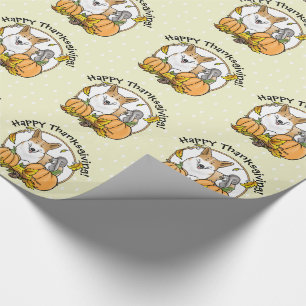 Fall Pembroke Welsh Corgi (rot 1) Pumpkins Niedlic Geschenkpapier