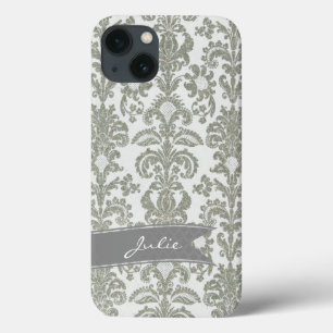 Fall personalisiert Gray Damask iPhone 6 Case-Mate iPhone Hülle