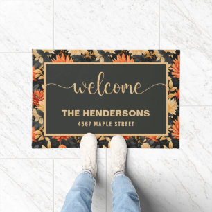 Fall Personalisierter Familienname - Willkommen Fußmatte
