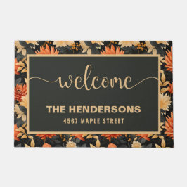 Fall Personalisierter Familienname - Willkommen Fußmatte