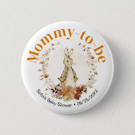 Fall Peter Rabbit Neutral Baby Mommy zu sein Butto Button