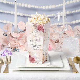 Fall Pink Pumpkin Floral Girl Dusche Gefallen Geschenkschachtel