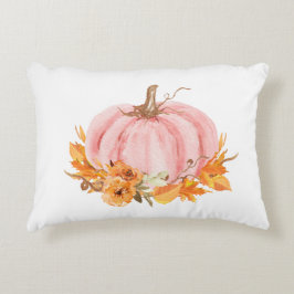Fall Pink Pumpkin und Rainbows Akzent Pillow Dekokissen