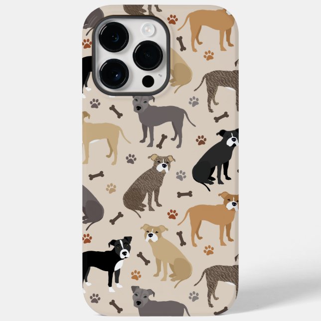 Fall Pitbull Paws and Bones Case-Mate iPhone Case-Mate iPhone Hülle (Rückseite)