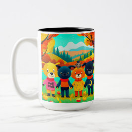 Fall Pooches Tasse