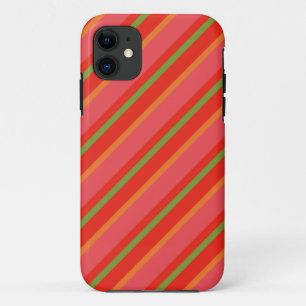 Fall Poppy Colors Stripes iPhone 5/5 Case-Mate iPhone Hülle