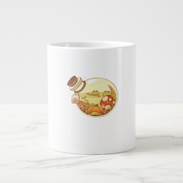 Fall Potion With Froggies Classic Jumbo-Tasse (Vorderseite)