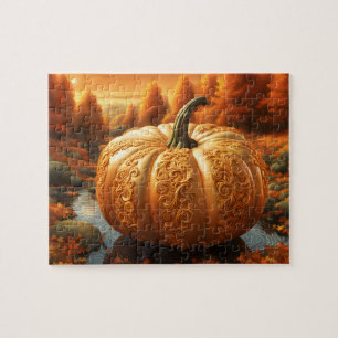Fall Pumpkin Artwork Puzzle