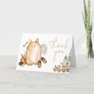 Fall Pumpkin Baby Clothes Baby Dusche Dankeskarte