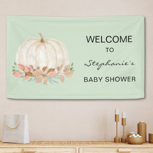 Fall Pumpkin Baby Dusche Banner