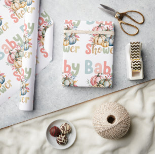 Fall Pumpkin Baby Dusche Geschenkpapier