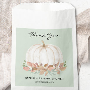 Fall Pumpkin Baby Dusche Geschenktütchen