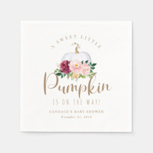 Fall Pumpkin Baby Dusche Napkin Serviette