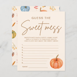 Fall Pumpkin Baby Dusche Ratet das Sweet Mess Game