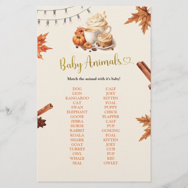 Fall Pumpkin Baby Games (Vorderseite)