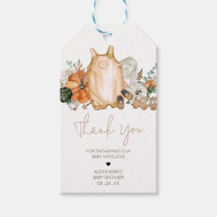Fall Pumpkin Baby Kleidung Baby Dusche Fevor Tags Geschenkanhänger