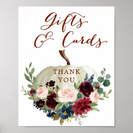 Fall Pumpkin Baby Shooting Geschenke & Cards Schil Poster