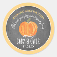 Fall Pumpkin | Babydusche Gefälligkeitskennzeichne