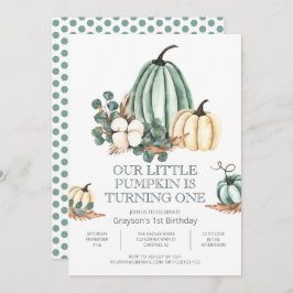 Fall Pumpkin Bauernhof 1. Geburtstag Party Einladung